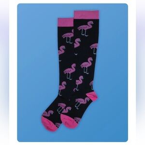 ✨NEW ✨ Pink & Black Flamingo Compression Socks